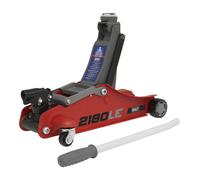 Sealey 2180LE 180° Handle Low Profile Short Chassis Trolley Jack 2 Tonne - Red