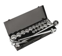 Sealey Socket Set22 Piece 3/4" Square Drive 12PT WallDrive - Duometric