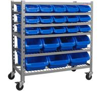 Sealey 22 Piece Mobile Bin Storage System