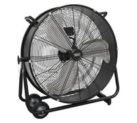 Sealey 24" Industrial High Velocity Drum Fan With 2-Speed & Handles HVD24