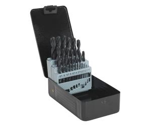 Sealey 25 Piece HSS Twist Metal,Wood,Plastic Drill Bit Set & Case 1-13mm DBS25RF