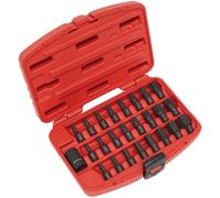 Sealey AK5612 Impact Trx-Star*/Hex/Spline Bit Set 25Pc 1/2inSq Drive