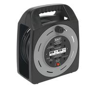 Sealey 25m Box Type Cable Reel with Thermal Trip 4 x 230V BCR25CB