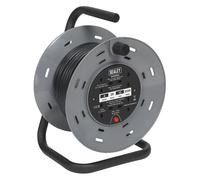 Sealey 25m Cable Reel with Thermal Trip 4 x 230V BCR2525