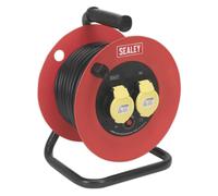 Sealey Cable Reel 25m 2 x 110V 1.5mm² Heavy-Duty Thermal Trip NEW IN BOX