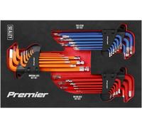 Sealey Allen Key Hex Set Premier Master AK7179 – 27pc Foam Module Tray