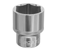 Sealey 27mm 1/2" Drive Walldrive Socket Chrome Plated Mirror Finished S0663