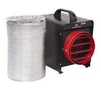 Sealey DEH2001 Industrial Fan Heater with Ducting 2kW
