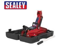 Sealey 2T Hydraulic Trolley Jack (2 Tonne) Short Chassis with Moulded Case