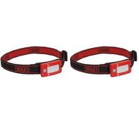 Sealey 2W COB LED Rechargeable Head Torch with Auto-Sensor - Red - LED360HTR (Pack of 2)