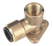 Sealey 3/4" BSP Brass Wingback Elbow for John Guest Speedfit Systems