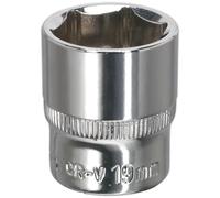 Sealey 3/8" Drive Hexagon WallDrive Socket Metric 3/8" 19mm