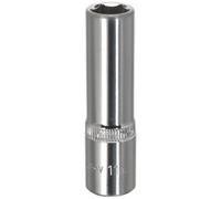 WallDrive® Socket 11mm Deep 3/8"Sq Drive Fully Polished