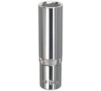 Sealey 3/8" Drive Polished Deep Hexagon WallDrive Socket Metric 3/8" 12mm