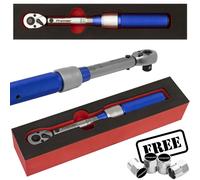 Sealey 3/8" Sq Drive Torque Wrench Micrometer Style 5-25Nm Calibrated STW902 +CP