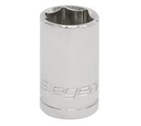 Sealey 3/8" Square Drive Walldrive Socket 12mm Carbon Steel Chrome Plated S0579