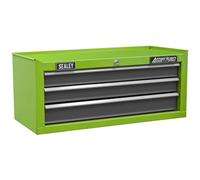 Sealey AP22309BBHV Mid-Box 3 Drawer with Ball Bearing Slides - Green/Grey