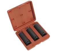 Sealey 3 Piece 1/2" Drive Deep Hexagon WallDrive Impact Socket Set 1/2"
