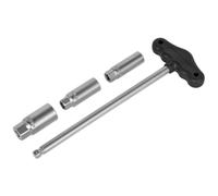 Sealey T-Bar & Rubber Insert Spark Plug Socket Set 4Pc 3/8"sq Drive Ak6550