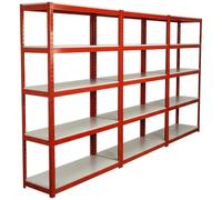 Sealey Ap6500Combo1 Racking Unit With 5 Shelves 500Kg Capacity Per Level - Set Of 3