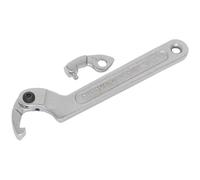 Sealey 3 Piece Adjustable C Spanner Hook and Pin Wrench Set