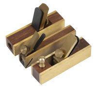 Sealey MBP03 Mini Brass Plane Set 3Pc