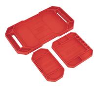 Sealey APNST4 Flexible Tool Tray Non-Slip - Pack of 3