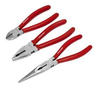 Sealey Pliers Set 3 Piece Long Nose Pliers Quality Work Tools AK8564