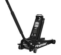 Sealey 3 Tonne Low Profile Trolley Jack, Car Jack, with Rocket Lift - Black - 3040AB
