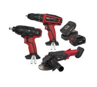 Sealey 3 X 20V Sv20 Series Cordless Tool Combo - 2 Batteries Cp20Vcombo1