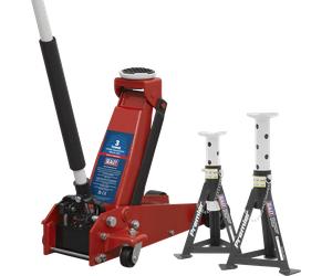 Sealey 3000CXD Yankee Trolley Jack and Axle Stand Set 3 Tonne