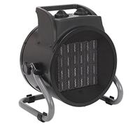 Sealey 3KW Industrial PTC Fan Heater with 2 heat settings and heats 60mtr³ C8-12 [EEK: A]