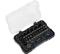 Sealey 31 Piece 1/4" Mini Ratchet Go-Through Low Profile Socket & Bit Set,AK2112