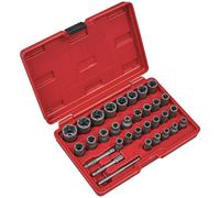 Sealey Ak8132 Slim Design Bolt & Nut Extractor Set 32Pc
