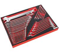 Sealey Tbtp03 Tool Tray with Spanner Set 35Pc