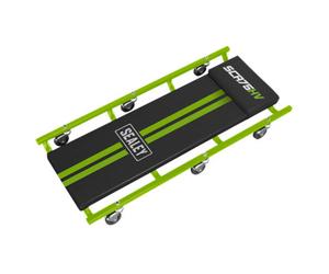 Sealey 36" Deluxe American-Style Creeper With Steel Frame & 6 Wheels - Green