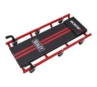 Sealey 36" Deluxe American-Style Creeper with Steel Frame & 6 Wheels - Red