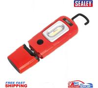 Sealey 360° 3W COB & 1W LED Rechargeable Inspection Lamp Red LED3601R -C/P