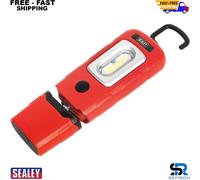 Sealey 360° 3W COB & 1W LED Rechargeable Inspection Lamp Red LED3601R C/Z