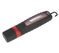 Sealey Cordless 10 SMD + 3W LED Rechargeable Inspection Lamp Black Lithium-ion