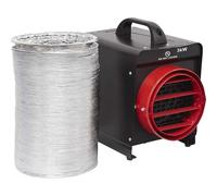 Sealey 3kW Industrial Fan Heater with Ducting - DEH3001