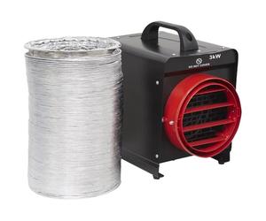 Sealey 3kW Industrial Fan Heater with Ducting - DEH3001