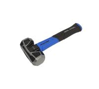 Sealey 3lb Club Hammer Carbon Steel Head Heavy Duty Fibreglass Shaft DIY Tool