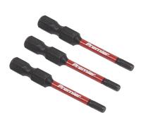 Hex 3mm Impact Power Tool Bits 50mm - 3pc