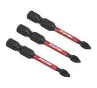 Sealey Impact Screwdriver Bits Pozi #1 50mm – Pack of 3