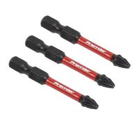 Sealey 3pc 50mm Pozi #2 Impact Power Tool Bit Set - AK8233