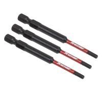 Sealey Premier Hex 3mm Impact Power Tool Bits 75mm - 3pc