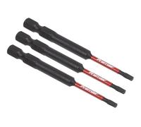 Sealey 3pc Impact Power Tool Bit Set TRX-Star* T10 75mm - AK8265