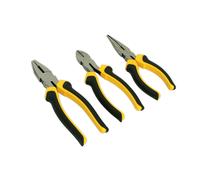 Sealey 3Pc Pliers Set - Side Cutter, Long Nose, Combination Pliers - S0645