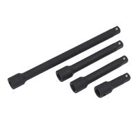 Sealey 4 Piece 1/2" Drive Impact Socket Extension Bar Set 1/2"